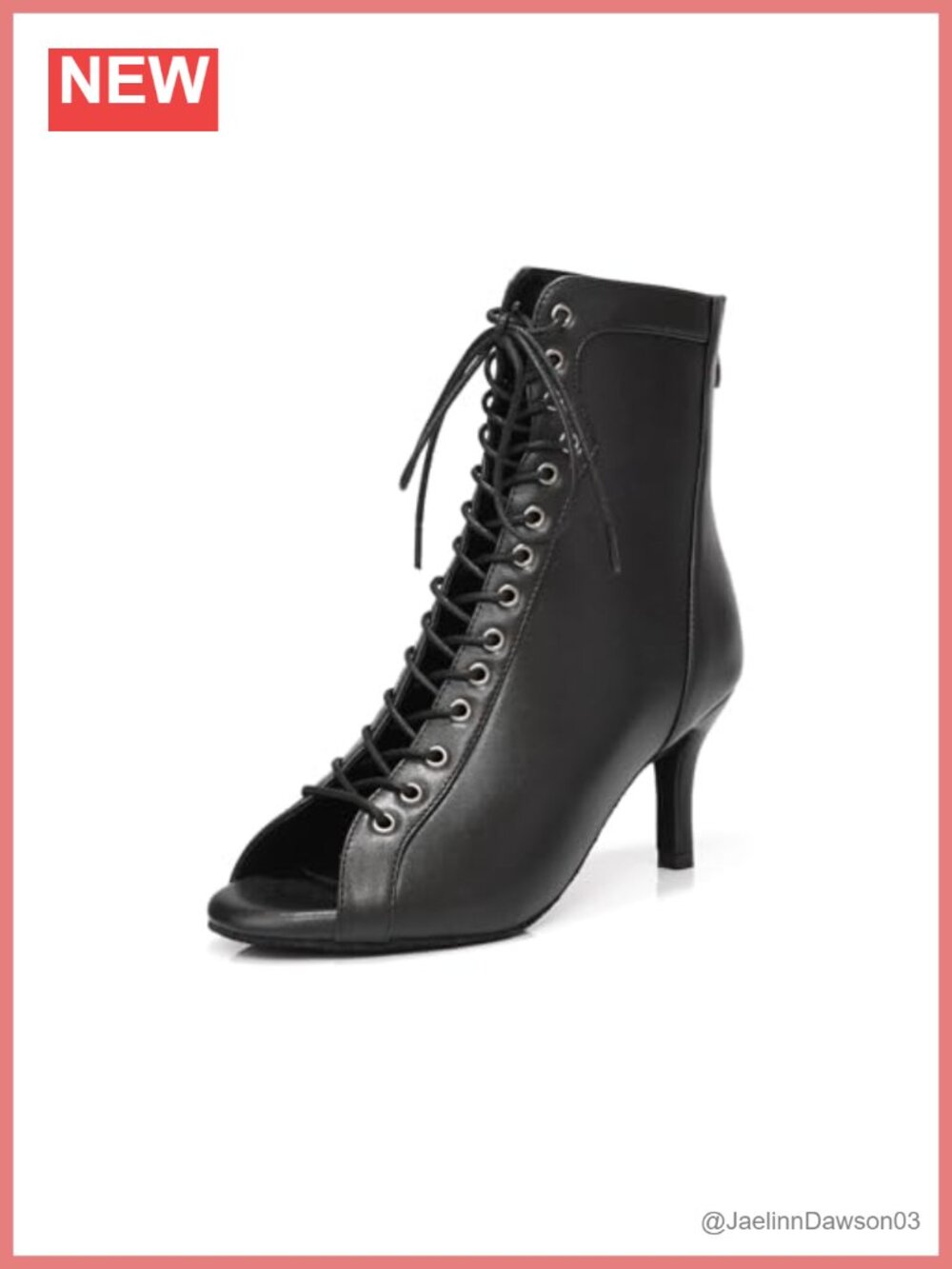 Women Latin Dance Boots High Heel Ballroom Salsa Tango Practice Shoes